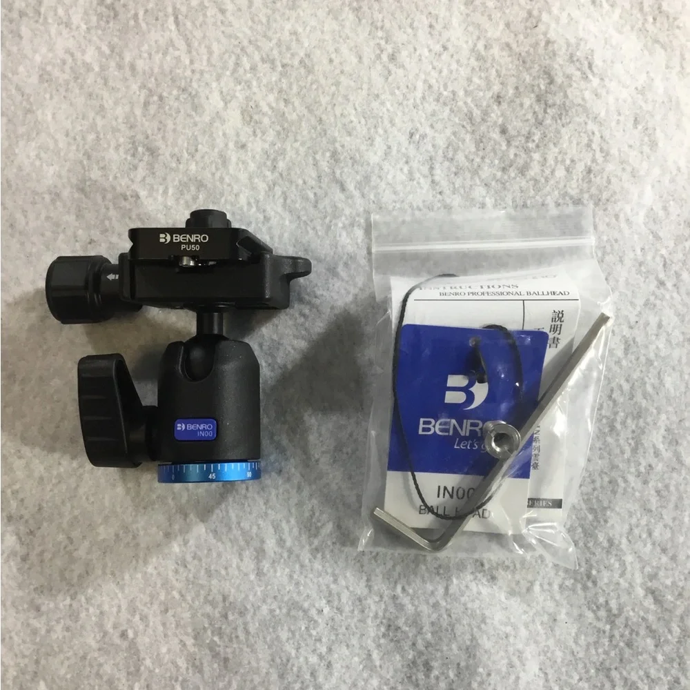 Black & Blue Ball Head with Quick Release - Camera Tripod Accessory